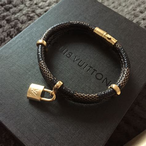 louis vuitton men's leather bracelet